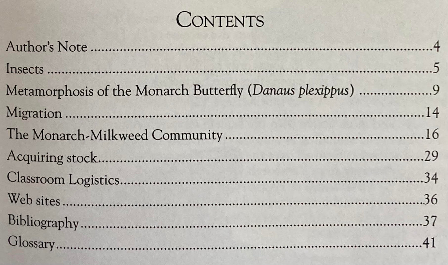 Learning from Monarchs Contents