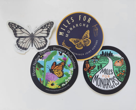 Miles for Monarchs Stickers