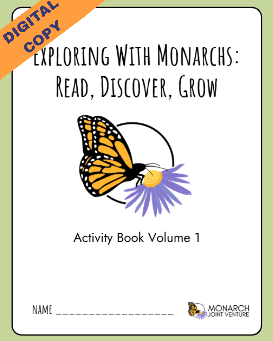 Exploring With Monarchs: Read, Discover, Grow-Digital Cover