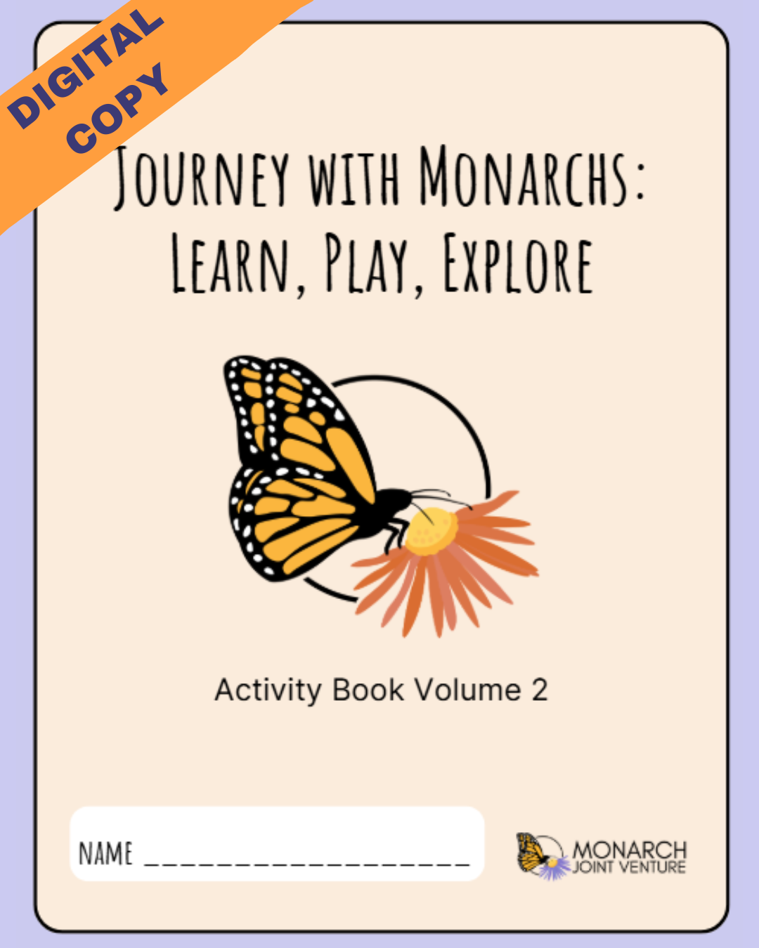 Journey with Monarchs: Learn, Play, Explore: Digital Activity Book Cover