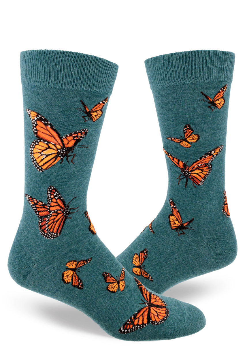 Monarch Butterfly Men's Crew Socks