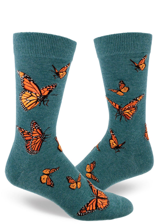 Monarch Butterfly Men's Crew Socks