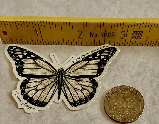 Monarch Butterfly Sticker Scale Photo