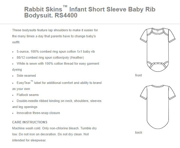 Onesie Product Info