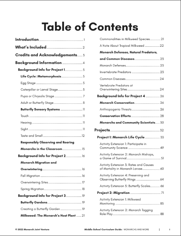 Monarchs and More Curriculum Guides - 5th Edition