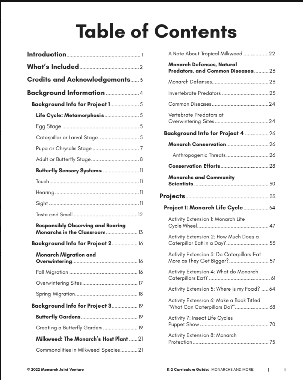 Monarchs and More Curriculum Guides - 5th Edition