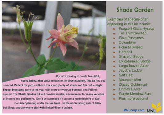Part Shade Garden Native Plant Kit