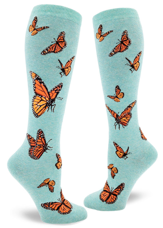 Monarch Butterfly Knee-High Socks