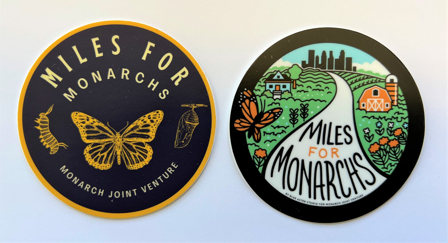 Miles for Monarchs Stickers