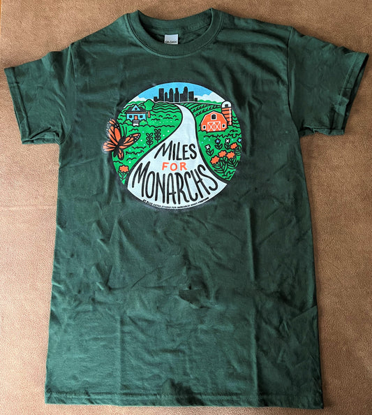 Miles for Monarchs T-shirts - Green